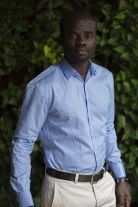 Tailor-made shirt by Ghanaian tailor
