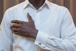 Bespoke shirt by Ghanaian tailor