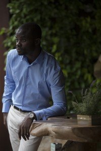 Tailor-made shirt by Ghanaian tailor