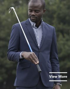 Custom Made Blue Suit by Ghanaian Tailor in Accra