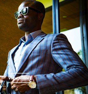 tailor-made blazer by Ghanaian tailor