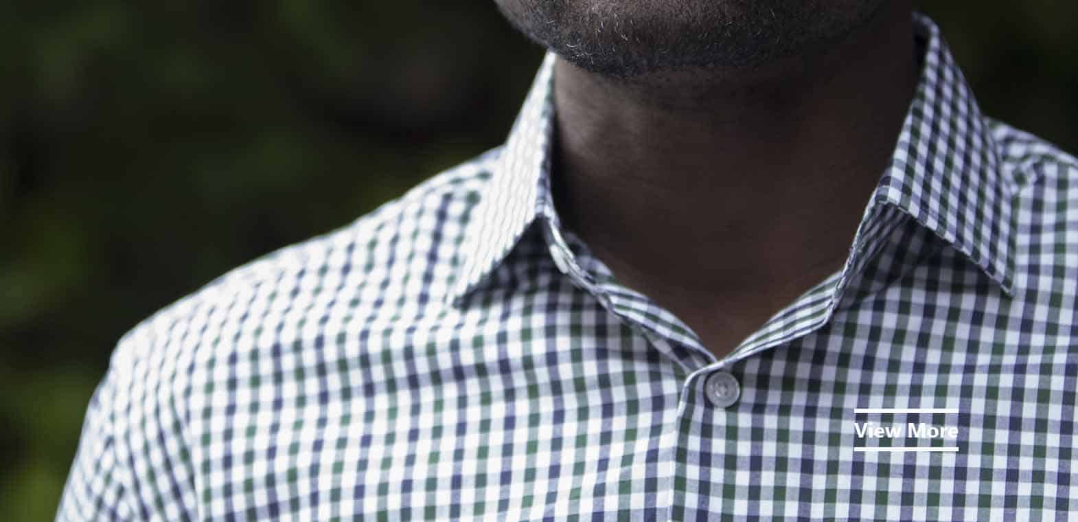 tailor-made shirt men's wear by Ghanaian tailor Adjei Anang