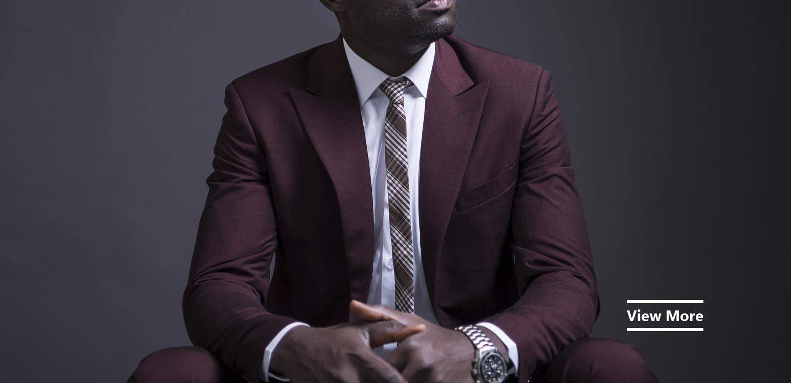 tailor-made suits by Ghanaian tailor Adjei Anang