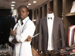 Bespoke suits by Ghanaian Tailor