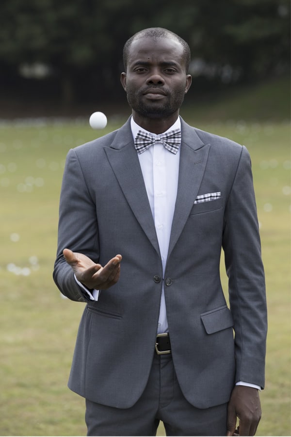 tailor-made suit by Ghanaian tailor Adjei Anang