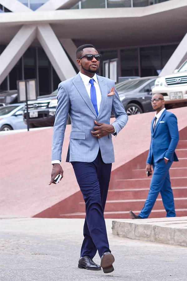 tailor-made suit by Ghanaian suit