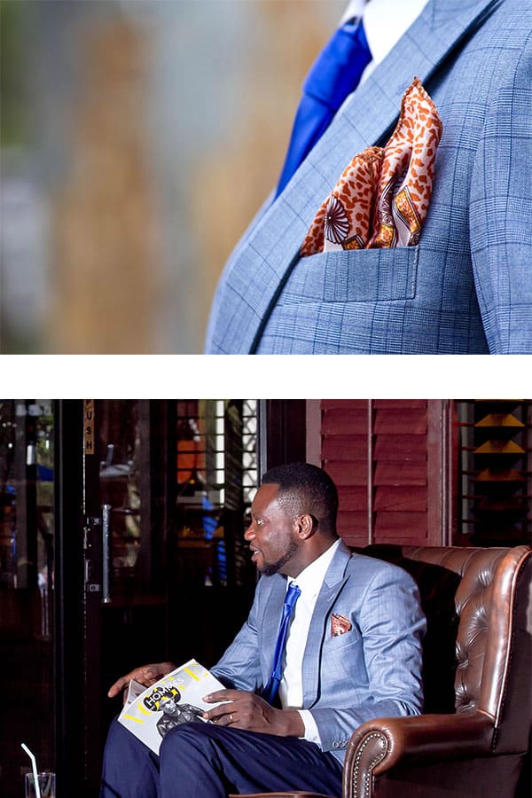 tailor-made suit by Ghanaian suit