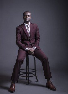 Tailored suit by Ghanaian tailor in Accra