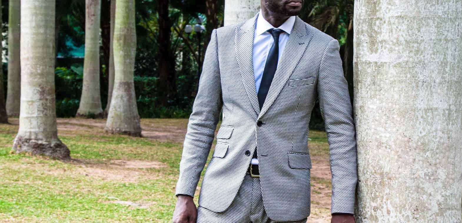 Tailor-made suit by Ghanaian tailor Adjei Anang