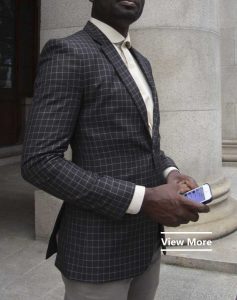 bespoke suits by Ghanaian tailor Adjei Anang