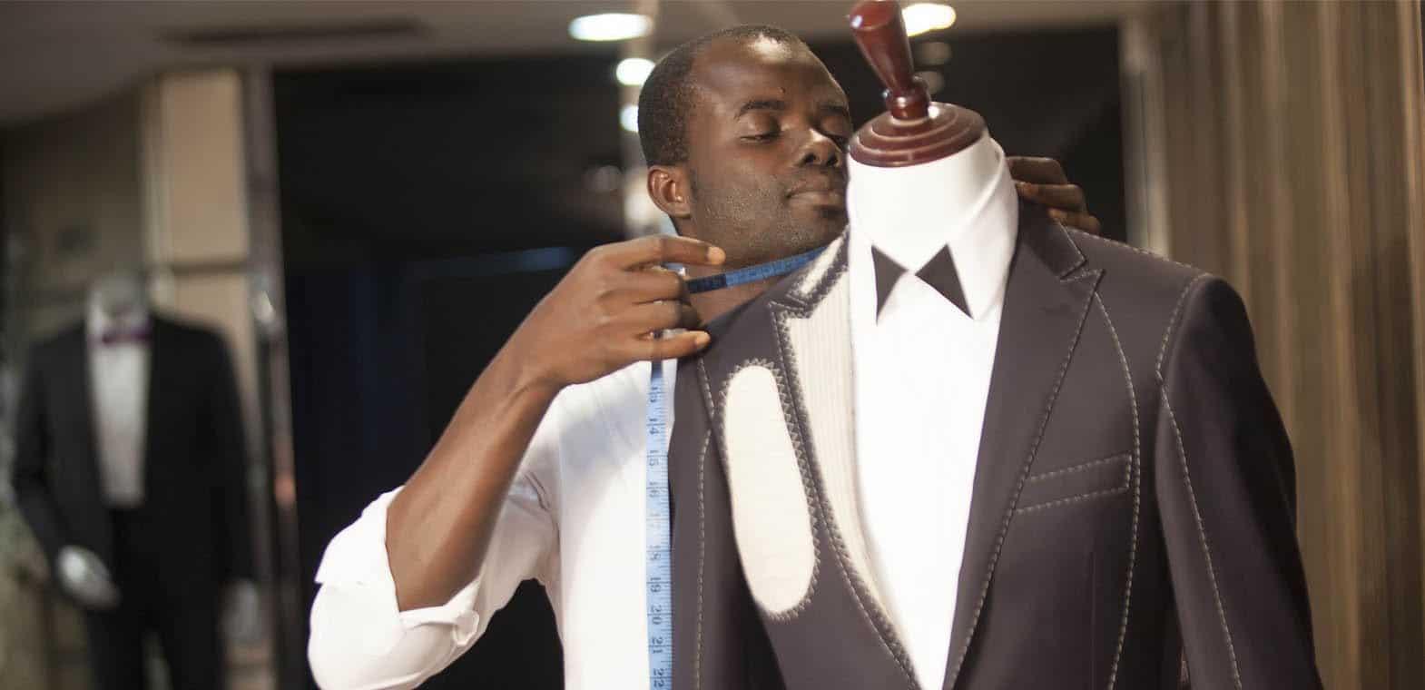 Ghanaian tailor Adjei Anang