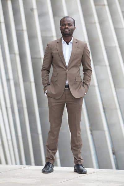 Tailor-made suit by Ghanaian tailor Adjei Anang