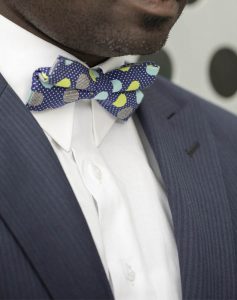 Tailored Blue Suits by Ghanaian Tailor, Adjei Anang
