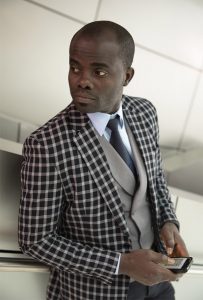 Tailored Checked Blue Suit